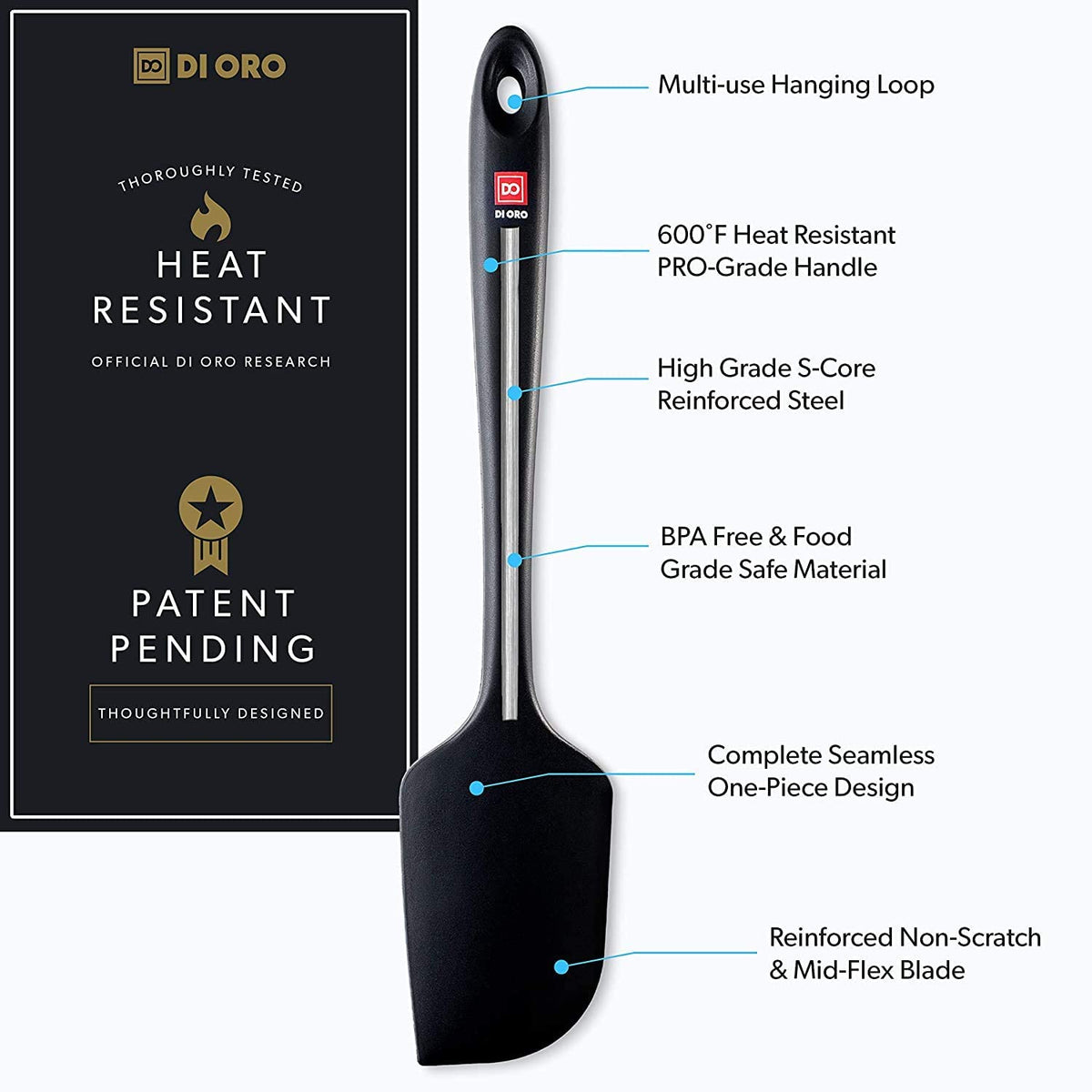 America's Test Kitchen Best Spatula Set | Award-Winning DI ORO