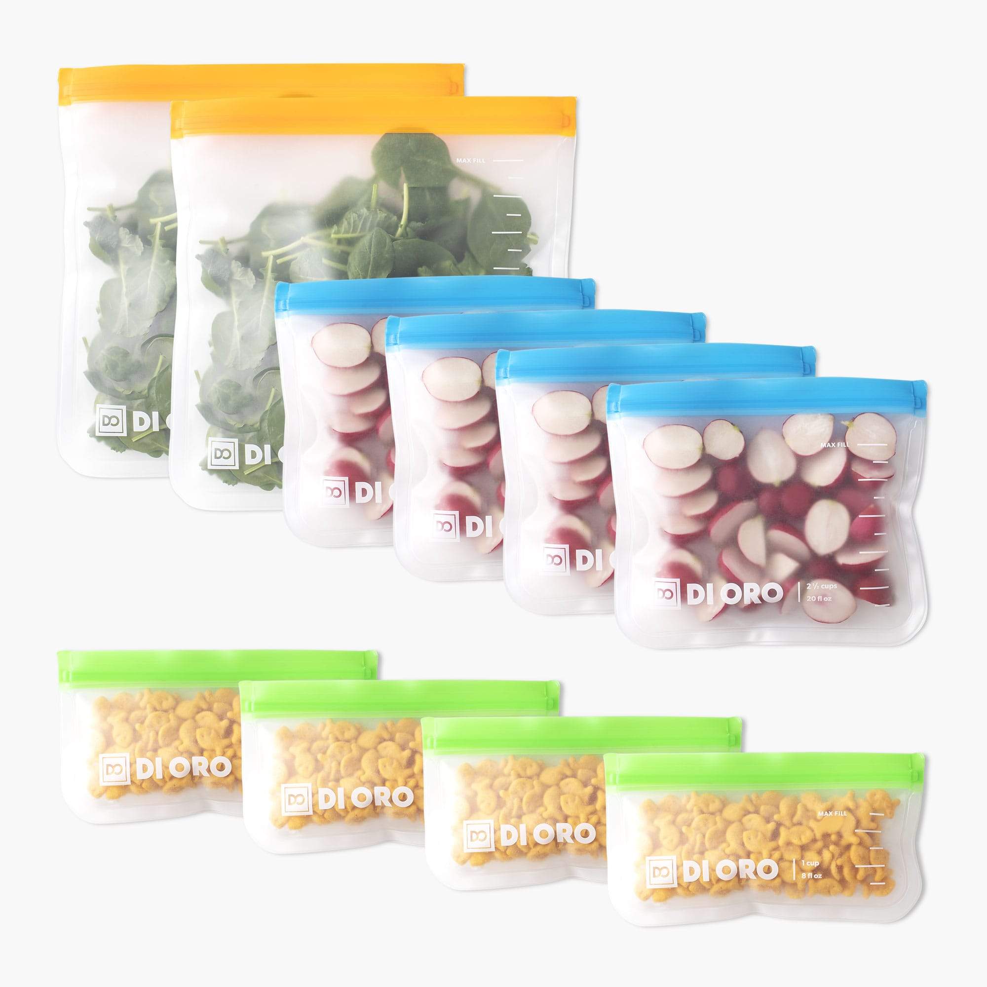 10-Piece Reusable Snack Bags