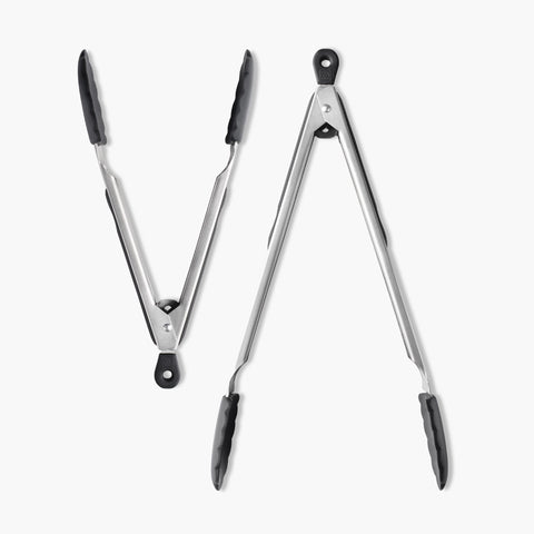 2-Piece Kitchen Tongs Set (9-Inch and 12-Inch) - DI ORO