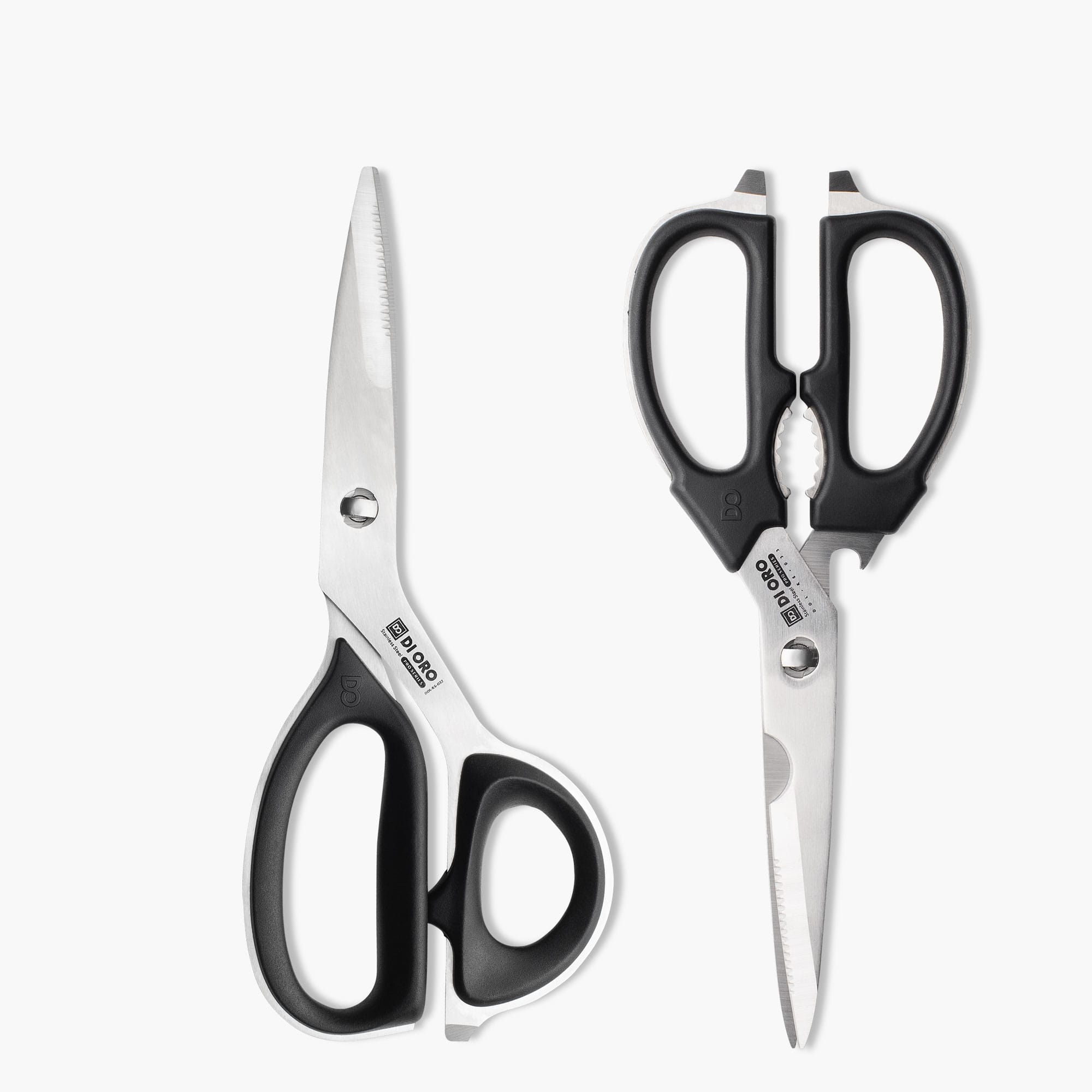 di Oro Stainless Steel Kitchen Scissors - Heavy Duty Come-Apart Kitchen Shears for Poultry, Meat, Herb Cutting and More - Multi-Purpose and Offs