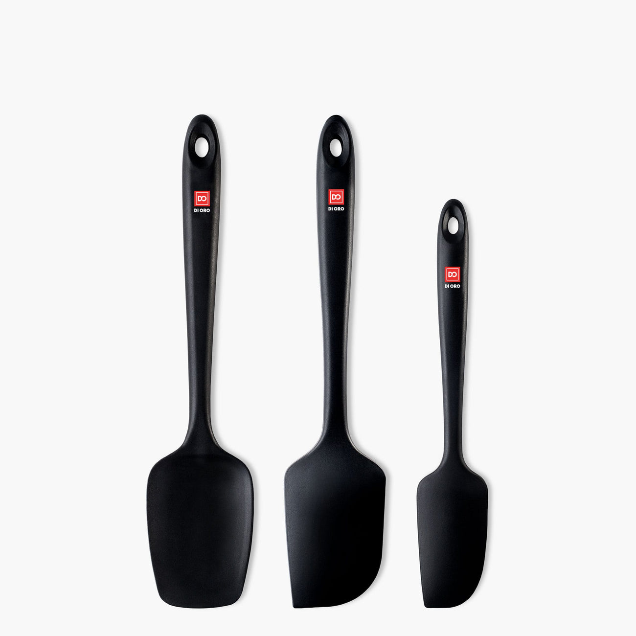 3-Piece Seamless Spatula Set | Black