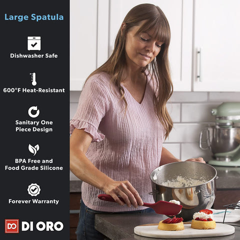 3-Piece Seamless Spatula Set - DI ORO
