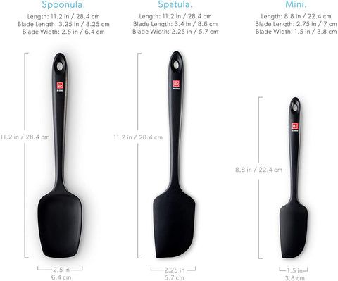 3-Piece Seamless Spatula Set - DI ORO