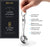 4-Piece 18/8 Stainless Steel Measuring Spoon Set - DI ORO
