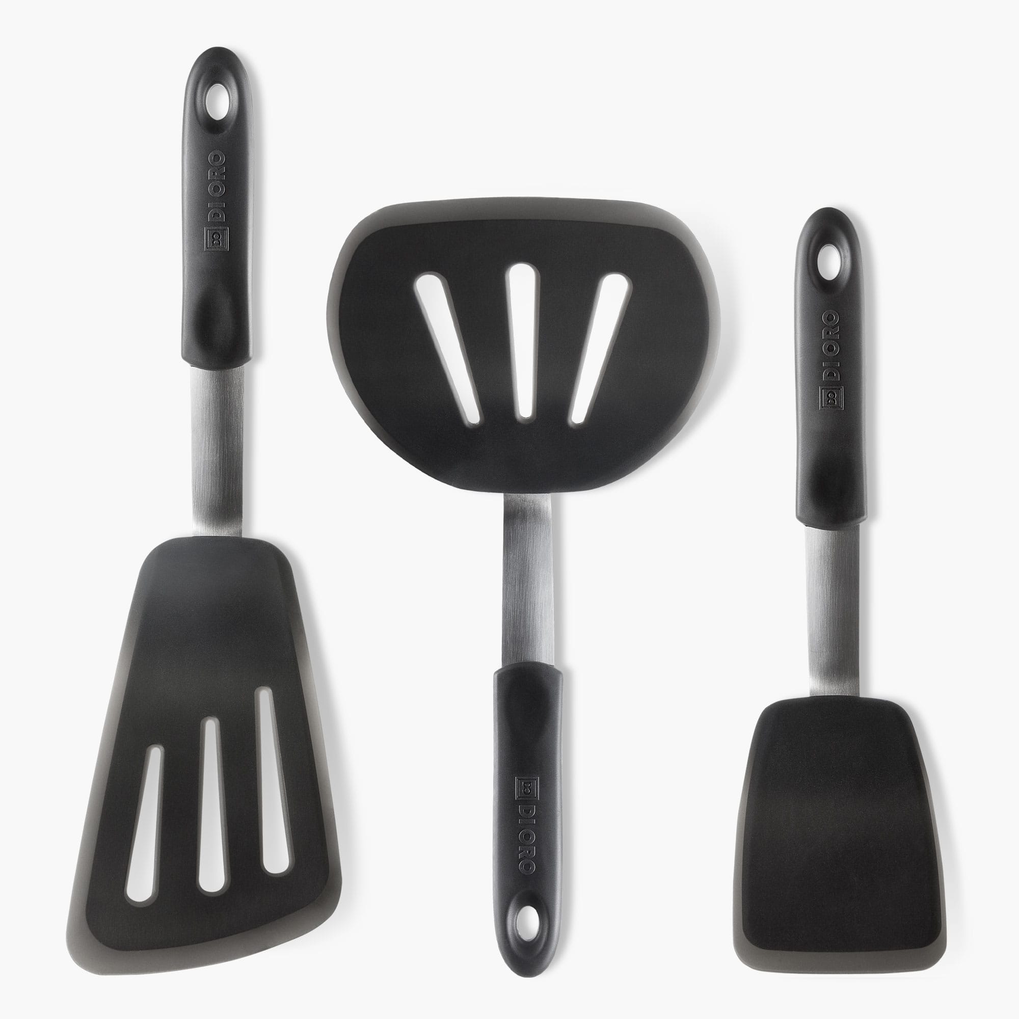 Left or Right Handed Utensil Set, Tongs, Spoontula, Spatula, Free  Foodstick, Masterpiece Laser 