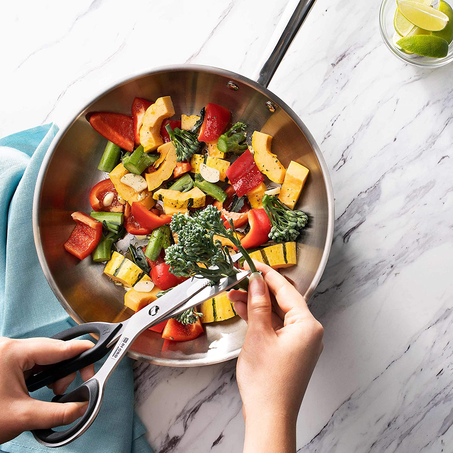 Stainless Kitchen Scissors Set – Sharp, Durable & Chemical-Free | DI ORO