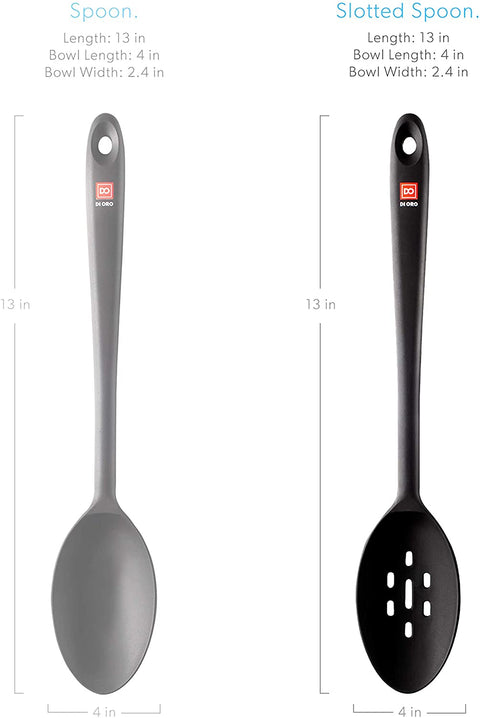 Seamless Series Slotted Silicone Spoon - DI ORO